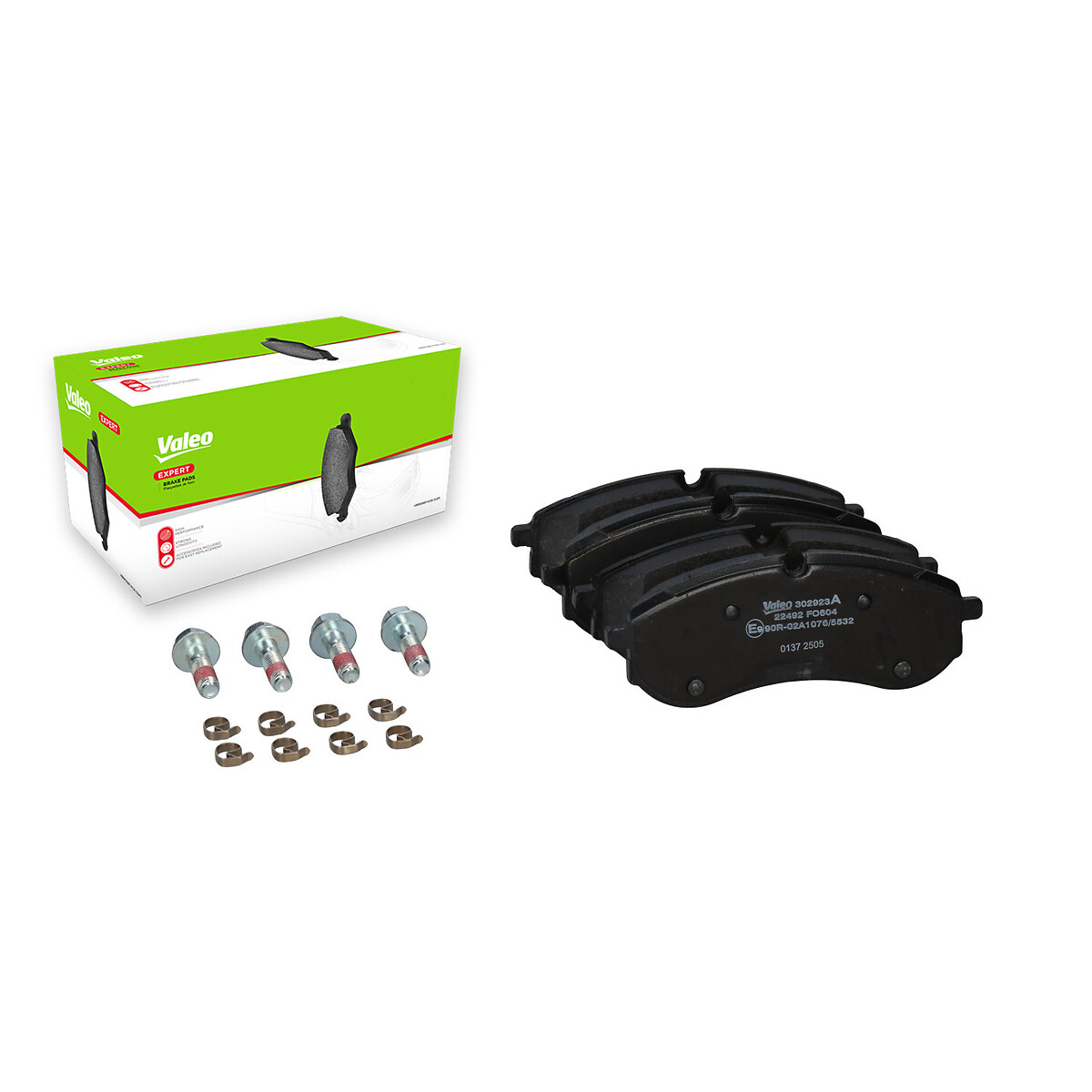 Jeu de 4 plaquettes de frein VALEO ref. 302923A